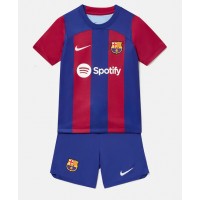 Camiseta Barcelona Primera Equipación Replica 2023-24 para niños mangas cortas (+ Pantalones cortos)